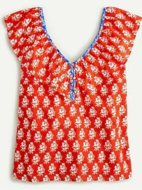 NWT J. Crew Floral Blouse